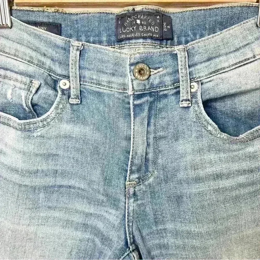 Lucky Brand Women’s Charlie Skinny Distressed Denim Jeans Size 2/26 A - Picture 7 of 16